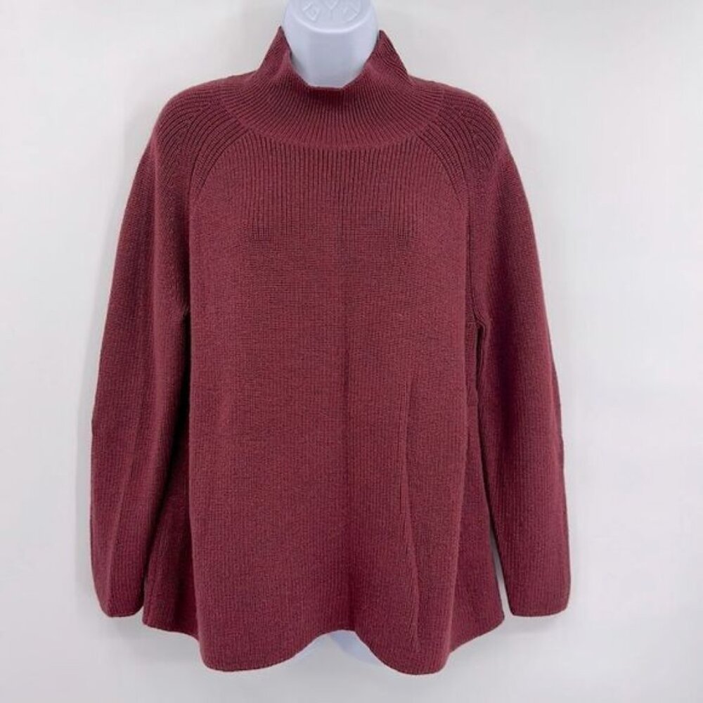 Eileen Fisher 100% Extra Fine Merino Wool Sweater Sz XL
